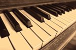 old vintage piano
